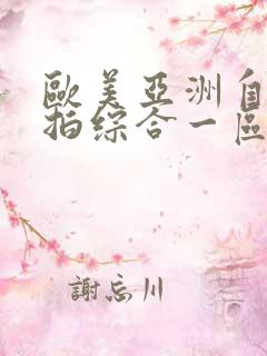 欧美亚洲自拍偷拍综合一区