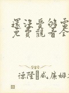 还没爱够电视剧免费观看全集