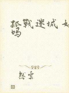 孤战迷城 好看吗