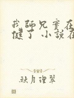 我师兄实在太稳健了 小说在线