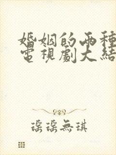 婚姻的两种猜想电视剧大结局