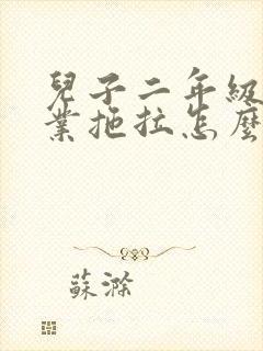 儿子二年级做作业拖拉怎么办