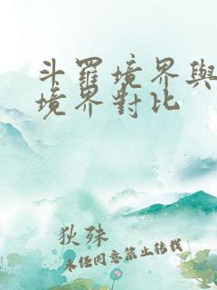 斗罗境界与修真境界对比