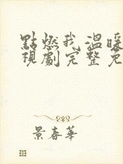 点燃我温暖你电视剧完整免费观看