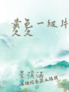 黄色一级片视频久久
