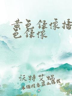 黄色录像播放黄色录像