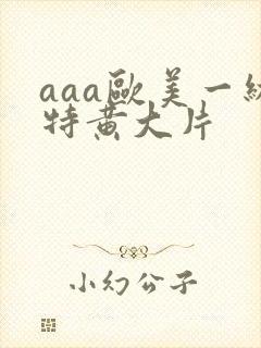 aaa欧美一级特黄大片