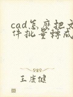 cad怎么把文件批量转成pdf