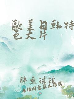 欧美日韩特黄特色大片