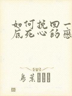 如何挽回一个彻底死心的恋人