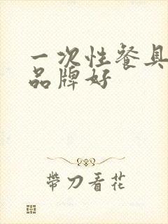 一次性餐具那个品牌好