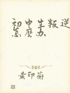 初中生叛逆厌学怎么办