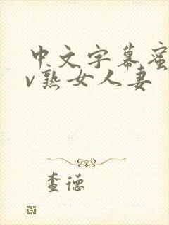 中文字幕蜜臀av熟女人妻