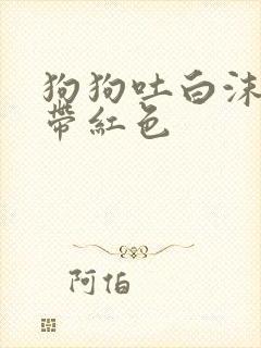 狗狗吐白沫拉稀带红色