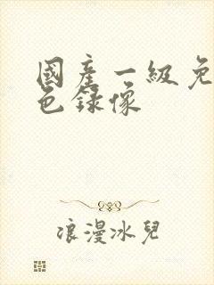 国产一级免费黄色录像