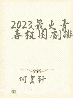 2023最火青春校园剧排行榜