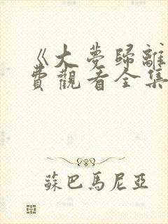 《大梦归离》免费观看全集