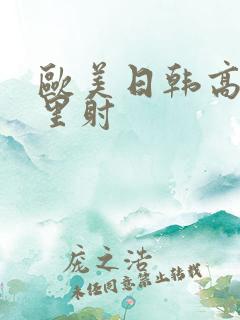 欧美日韩高清往里射