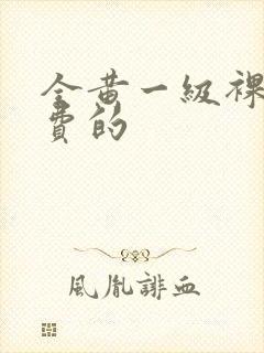 全黄一级裸片免费的