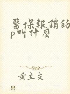 医保报销的app叫什么