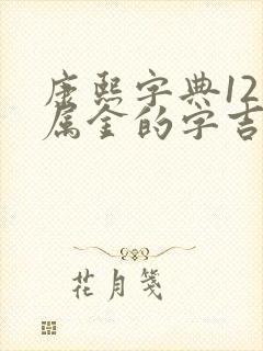 康熙字典12画属金的字吉祥字