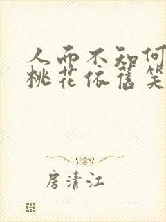 人面不知何处去桃花依旧笑