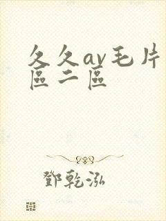 久久av毛片一区二区