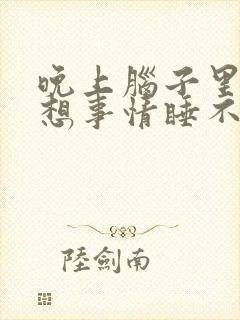 晚上脑子里一直想事情睡不着觉