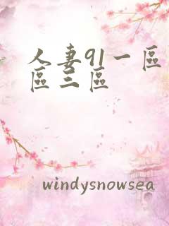 人妻91一区二区三区