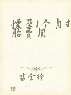 怀孕1个月打掉胎费用