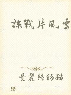 谍战片风云年代