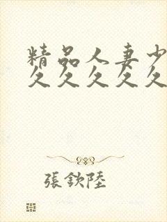 精品人妻少妇久久久久久久久