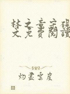 林之意宋砚泽全文免费阅读