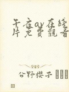 午夜av在线毛片免费观看