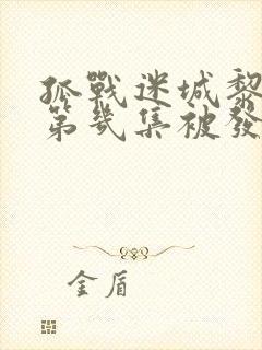 孤战迷城黎少堂第几集被发现