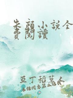 朱颜小说全集免费阅读