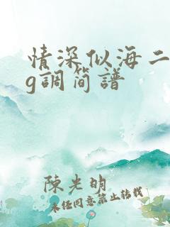 情深似海二胡谱g调简谱