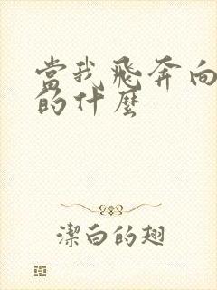 当我飞奔向你讲的什么