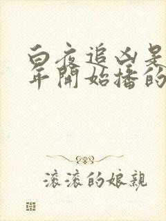 白夜追凶是哪一年开始播的