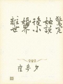 离婚后她惊艳了世界小说完整免费