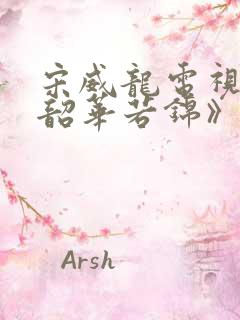 宋威龙电视剧《韶华若锦》