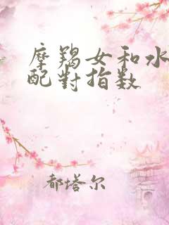 摩羯女和水瓶女配对指数