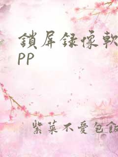 锁屏录像软件app