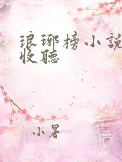 琅琊榜小说在线收听