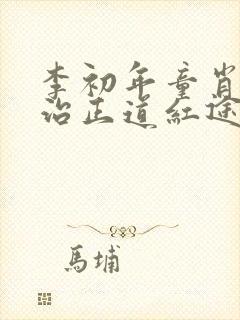 李初年童肖媛政治正道红途