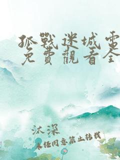 孤战迷城电视剧免费观看全集高清