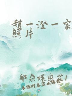 赵一澄一家三口照片