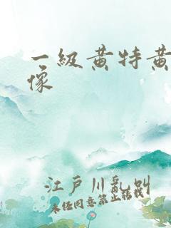 一级黄特黄色录像