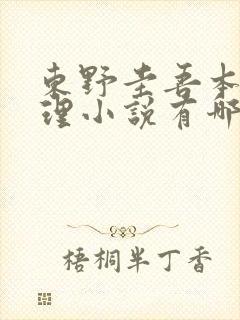 东野圭吾本格推理小说有哪些