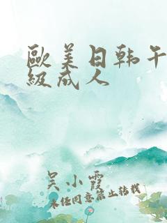 欧美日韩午夜一级成人